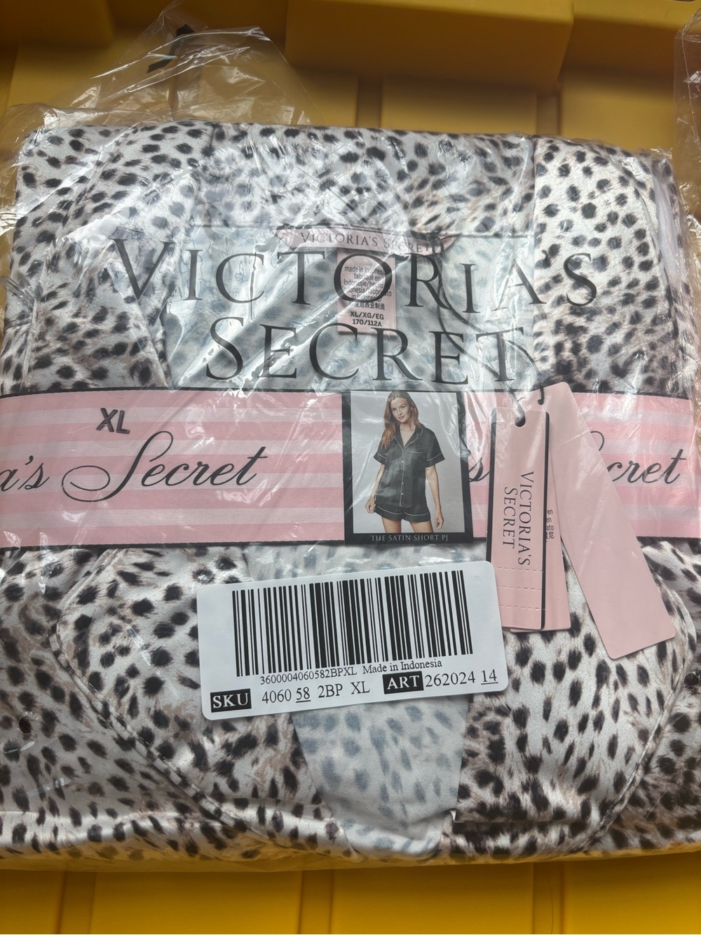 Victoria's Secret Leopard Satin Short PJ Set - NWT